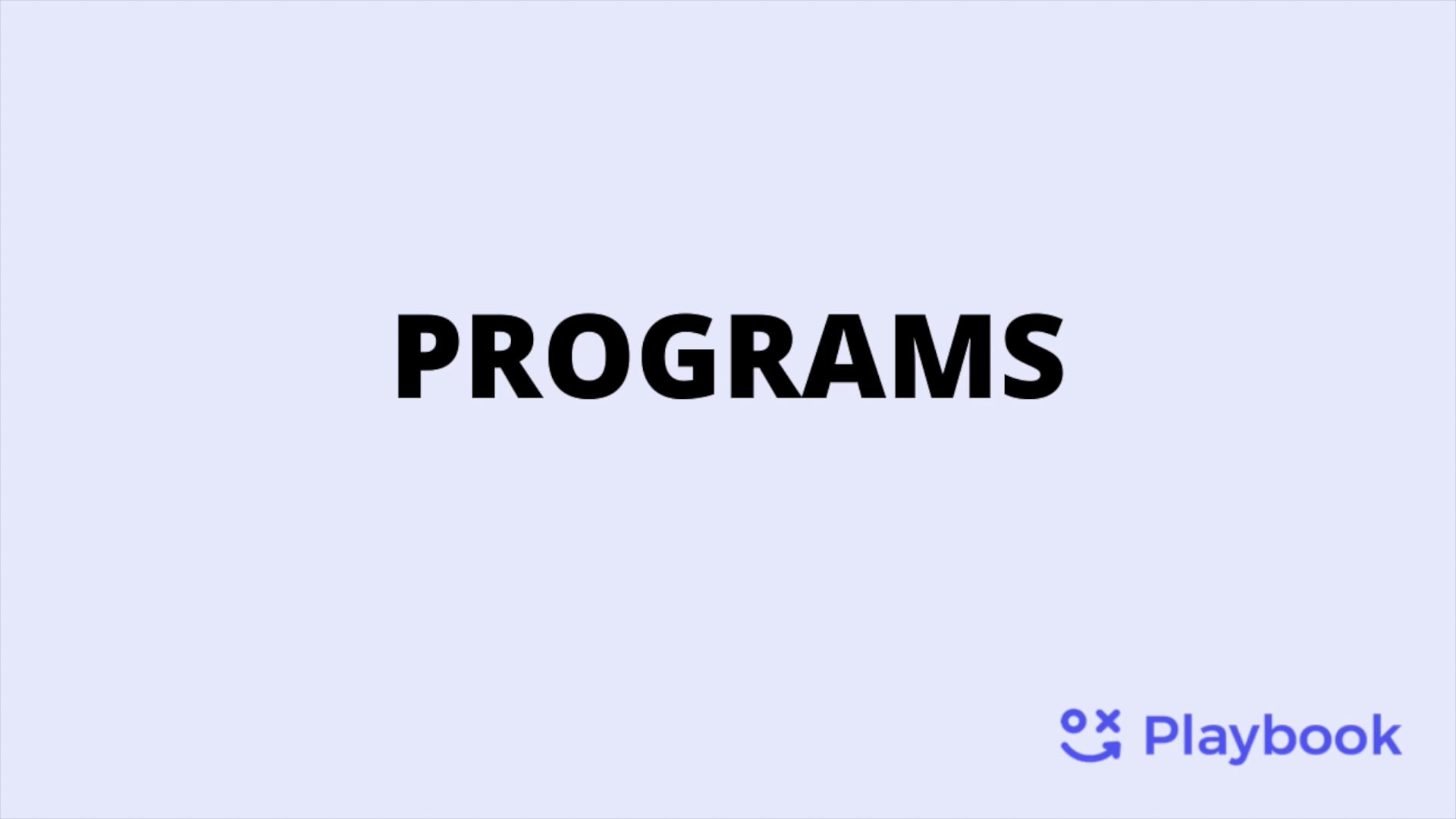 Programs on Vimeo
