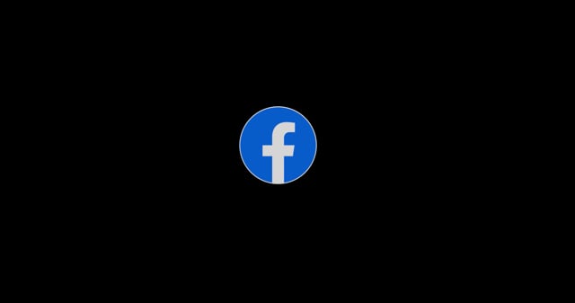 facebook icon black background