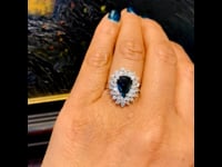 Sapphire, Diamond, 18ct Ring 11696-5002