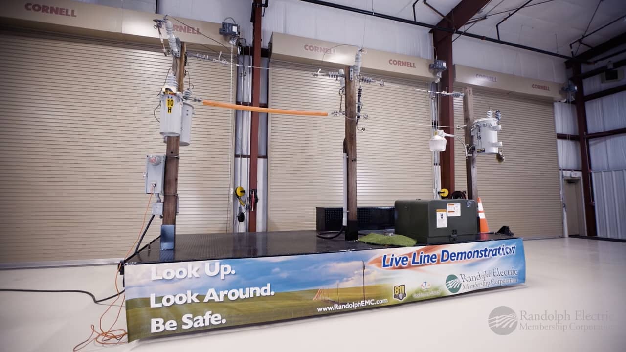 Randolph EMC Live Line Safety Demonstration on Vimeo