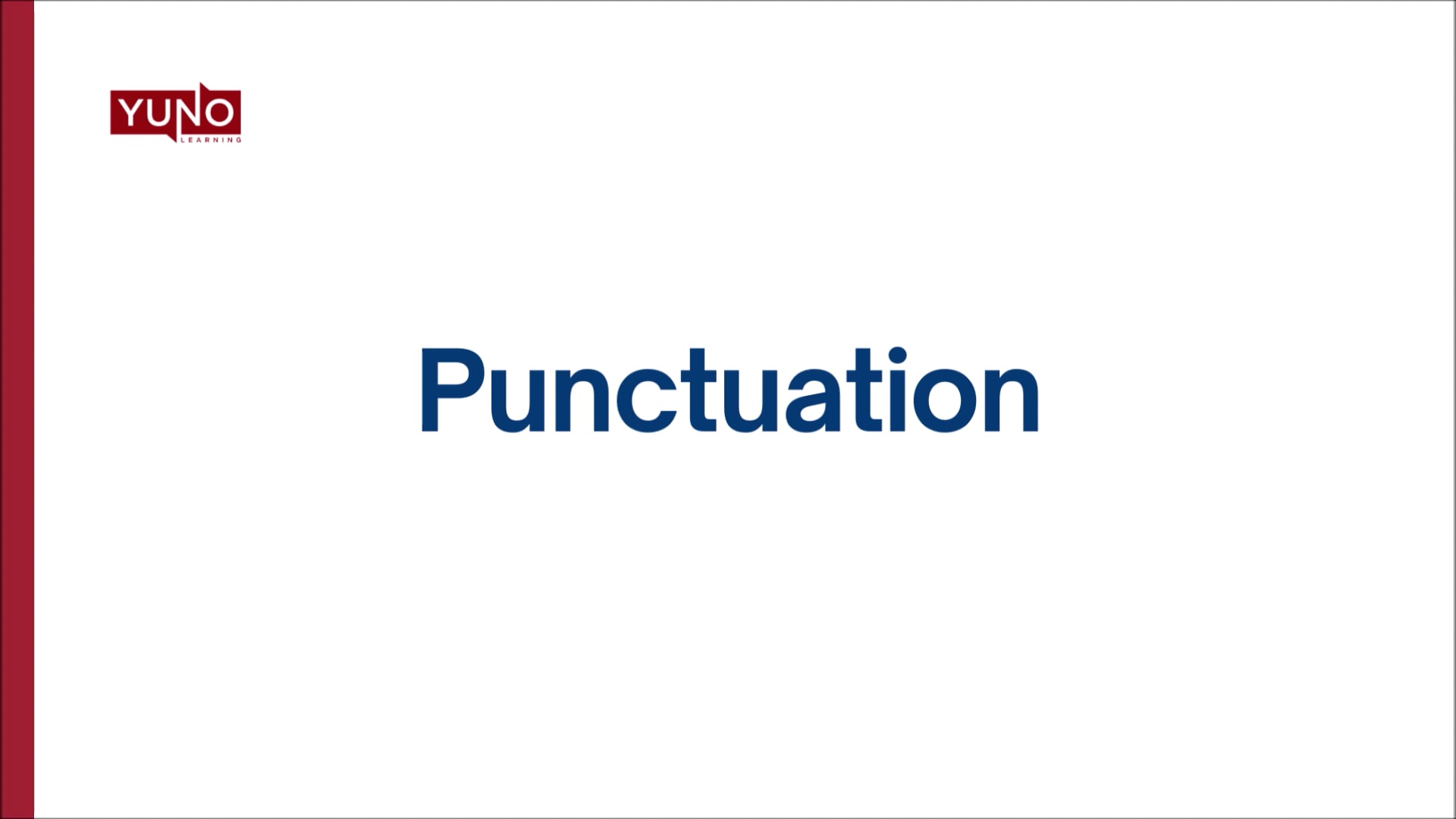 Punctuation Rules