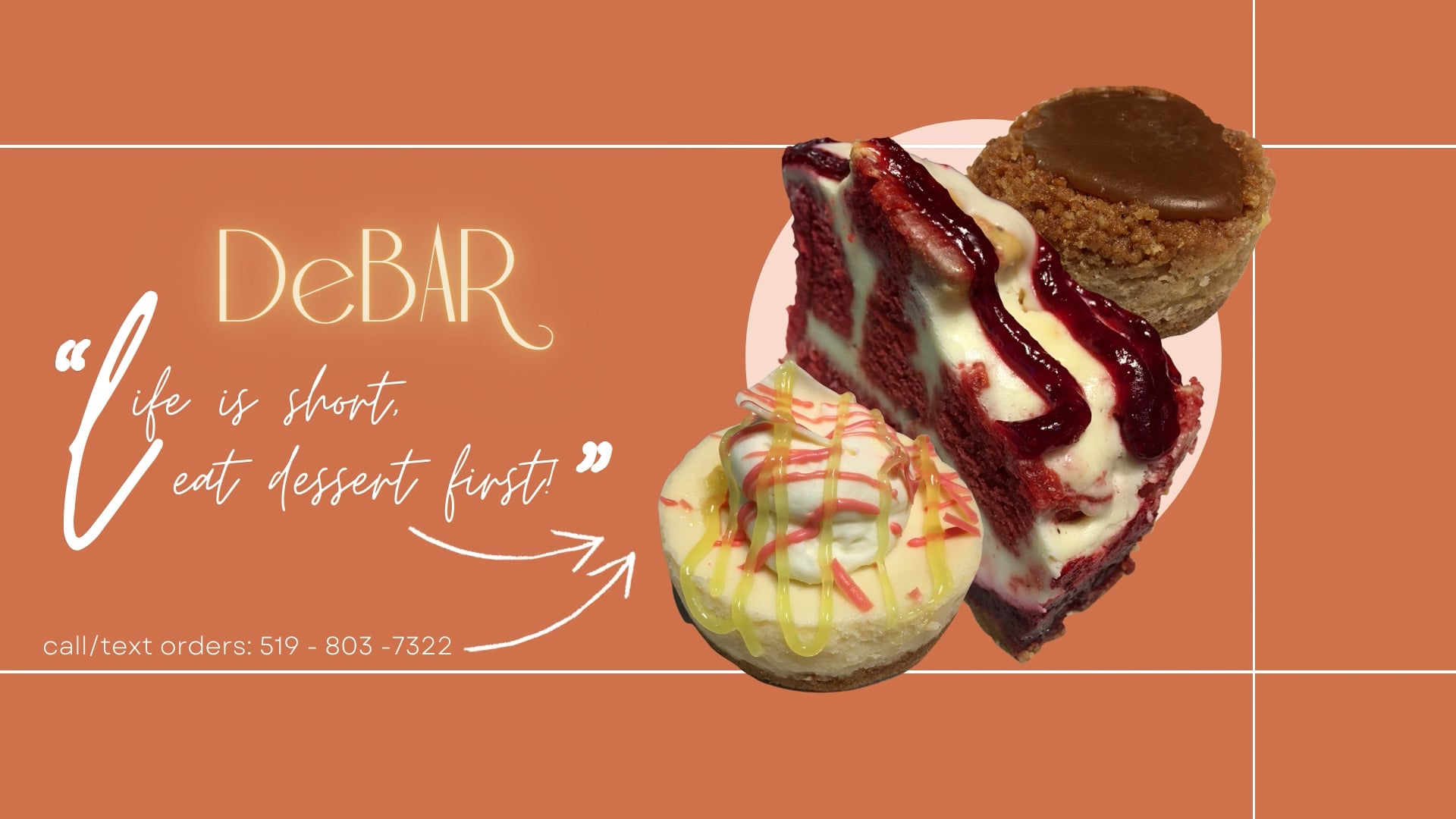 DeBAR Dessert Cafe Vegan and Gluten Free Desserts Guelph, Ontario