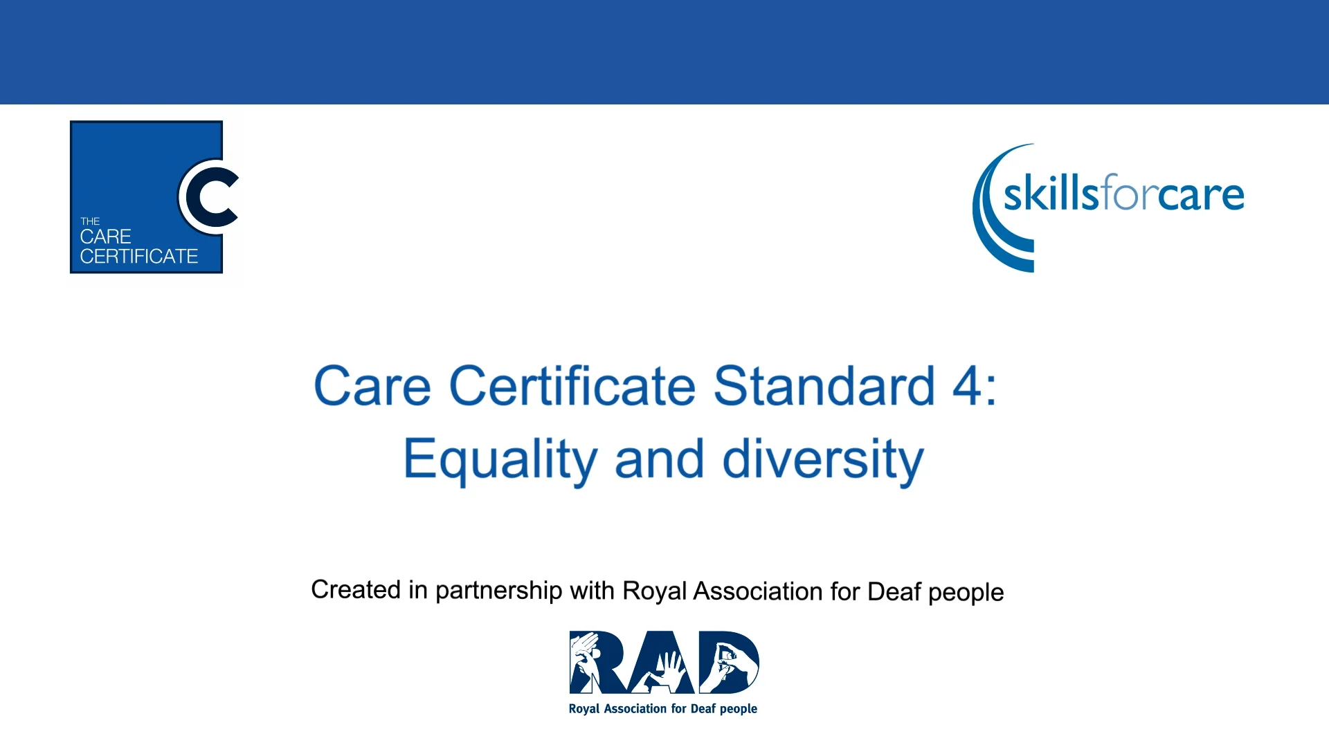 Care Certificate Standard 4 - Equality and diversity on Vimeo