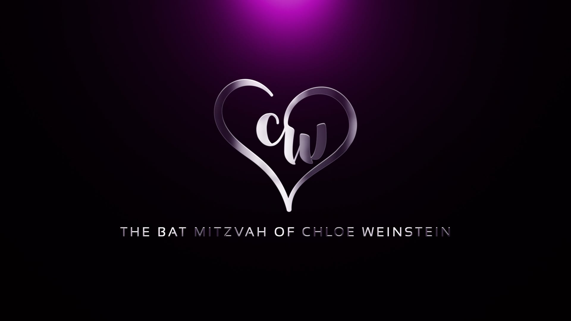 The Bat Mitzvah of Chloe Weinstein, 
B'nai Jeshurun Short Hills NJ & Space Events NJ