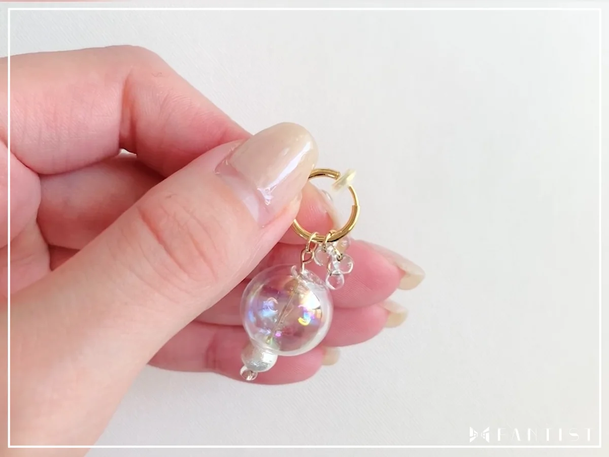 オーダーページ】ガラスドームで作る1粒ジュエリー ピアス