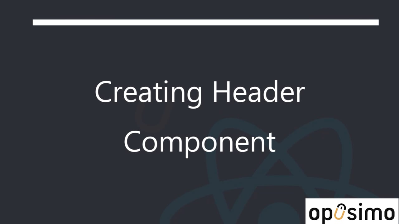 001 Creating Header Component on Vimeo