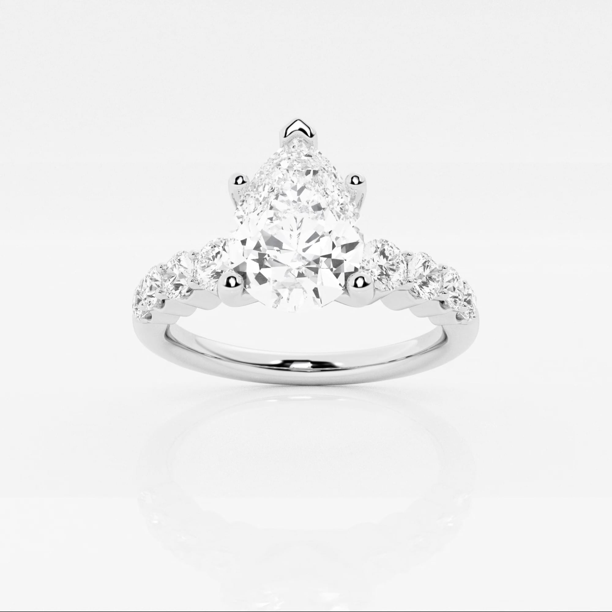 product video for 2 1/2 ctw Pear Lab Grown Diamond Graduated Engagement Ring