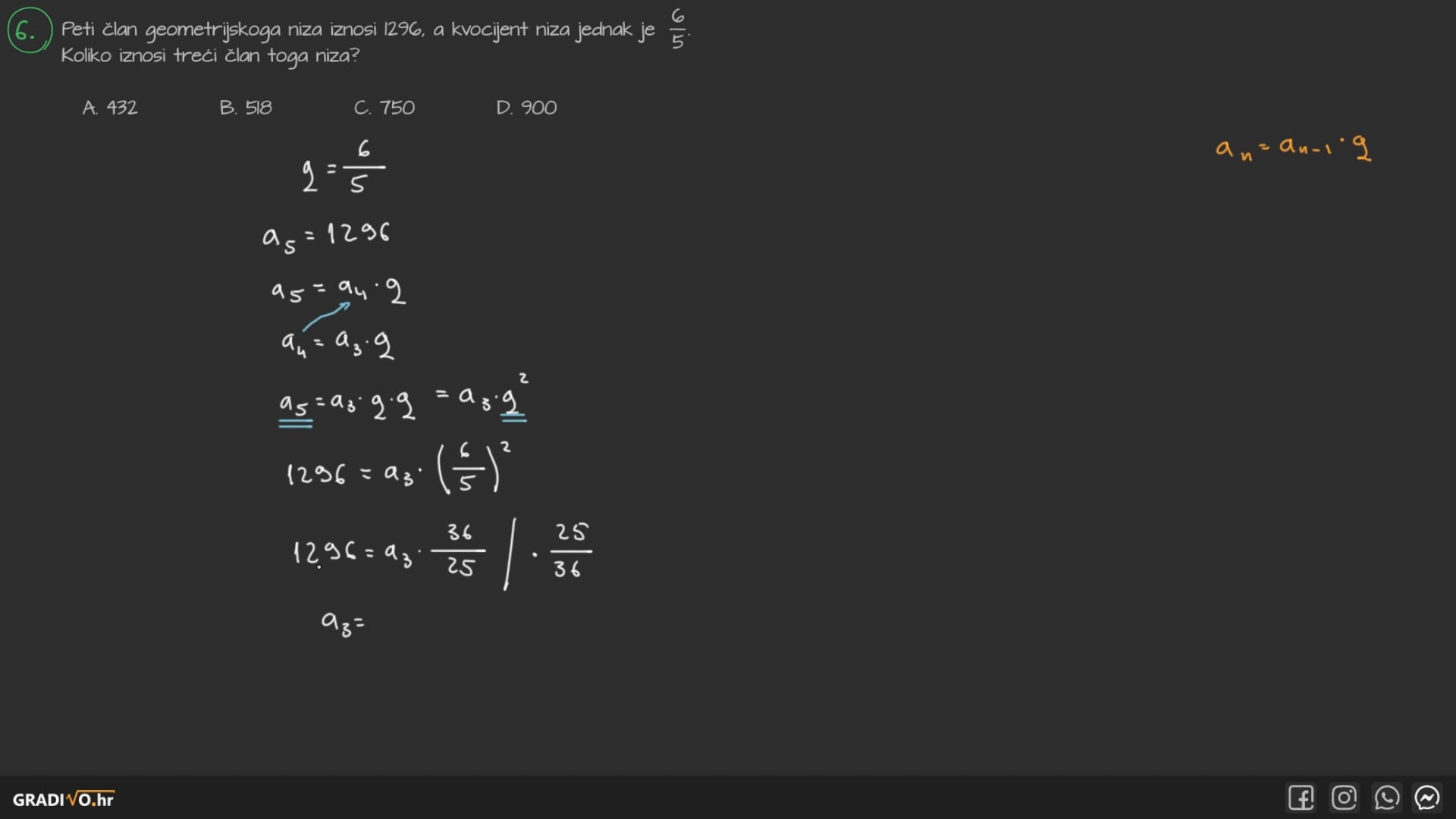 Matematika A - 2020. jesen, 6.