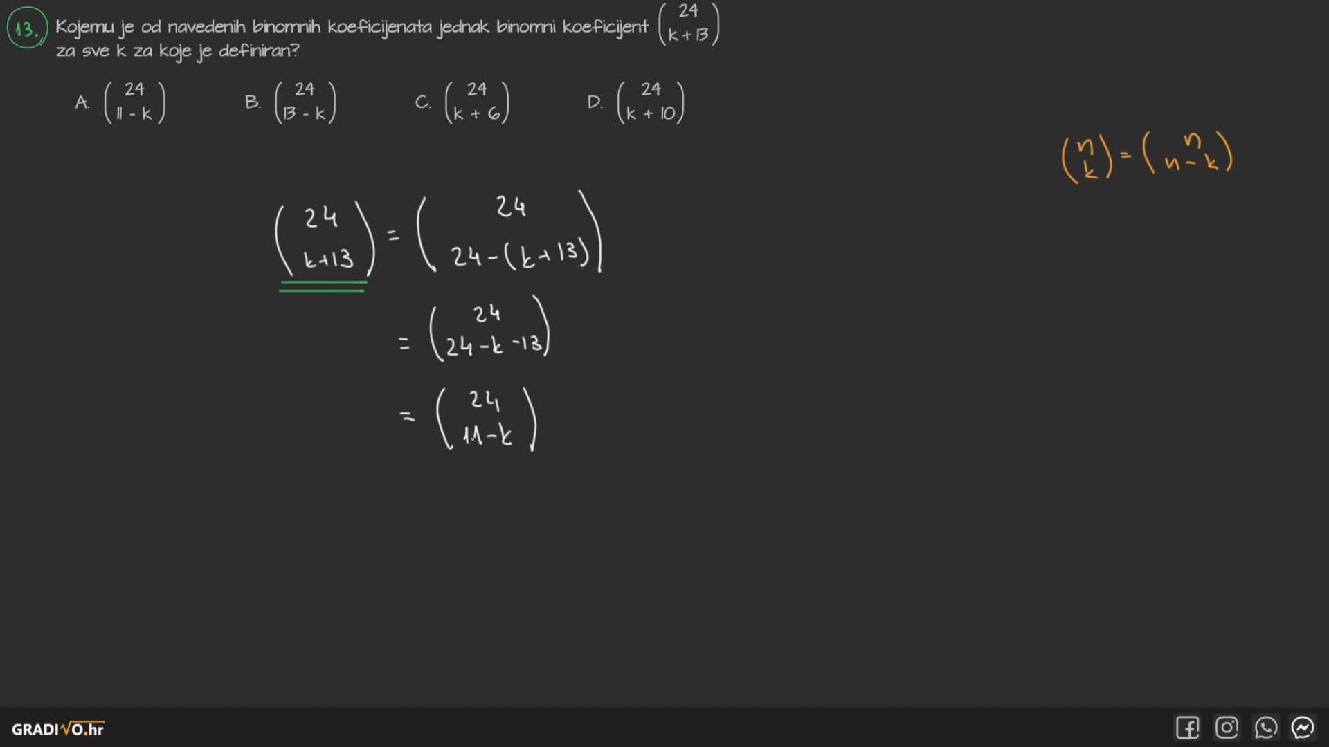 Matematika A - 2020. jesen, 13.