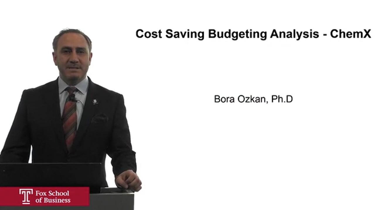Cost Saving Budgeting Analysis – ChemX