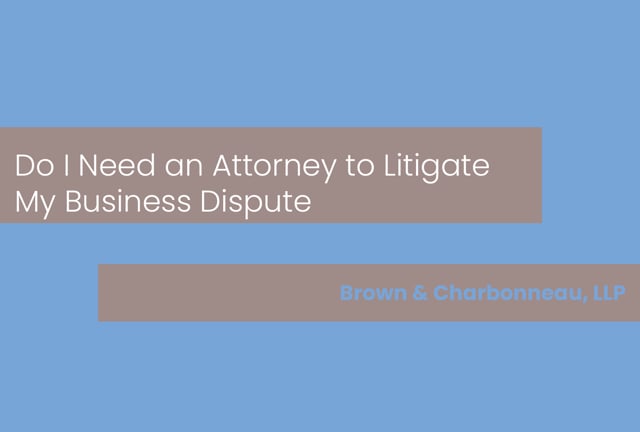 Quiz- Do I Need an Attorney to Litigate my Business Dispute