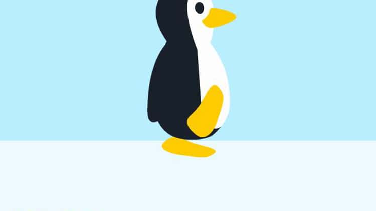 Wide Penguin Walking in Club Penguin on Make a GIF