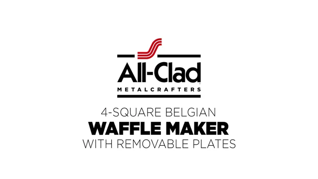 All Clad 4-Square Belgian Waffle Maker with Removable Plates