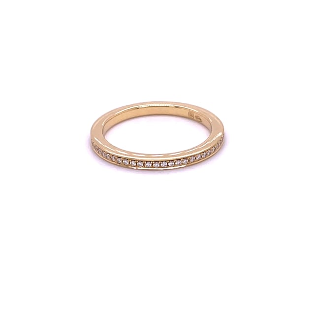 0.22 Karat Diamant Memoire Ring (rundherum besetzt) aus Gelbgold
