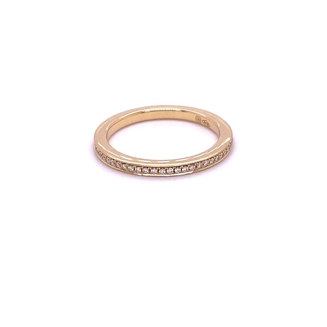 0.22 carat diamond eternity ring (full set) in yellow gold