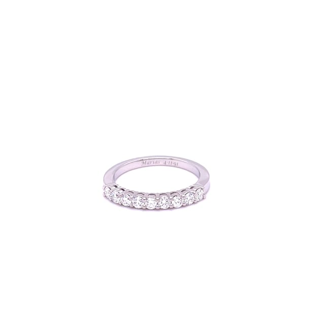 0.70 Karat Diamant Memoire Ring aus Platin