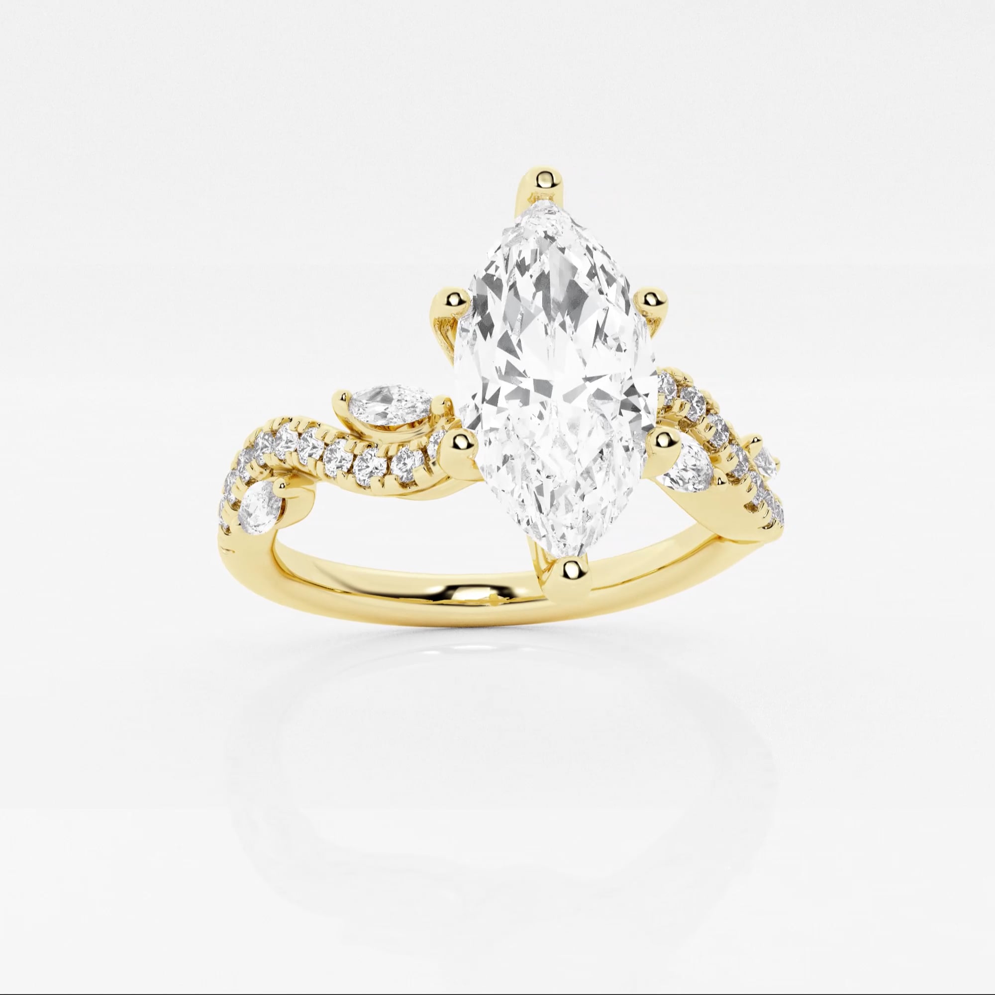 product video for 1 3/8 ctw Marquise Lab Grown Diamond Marquise Vine Engagement Ring