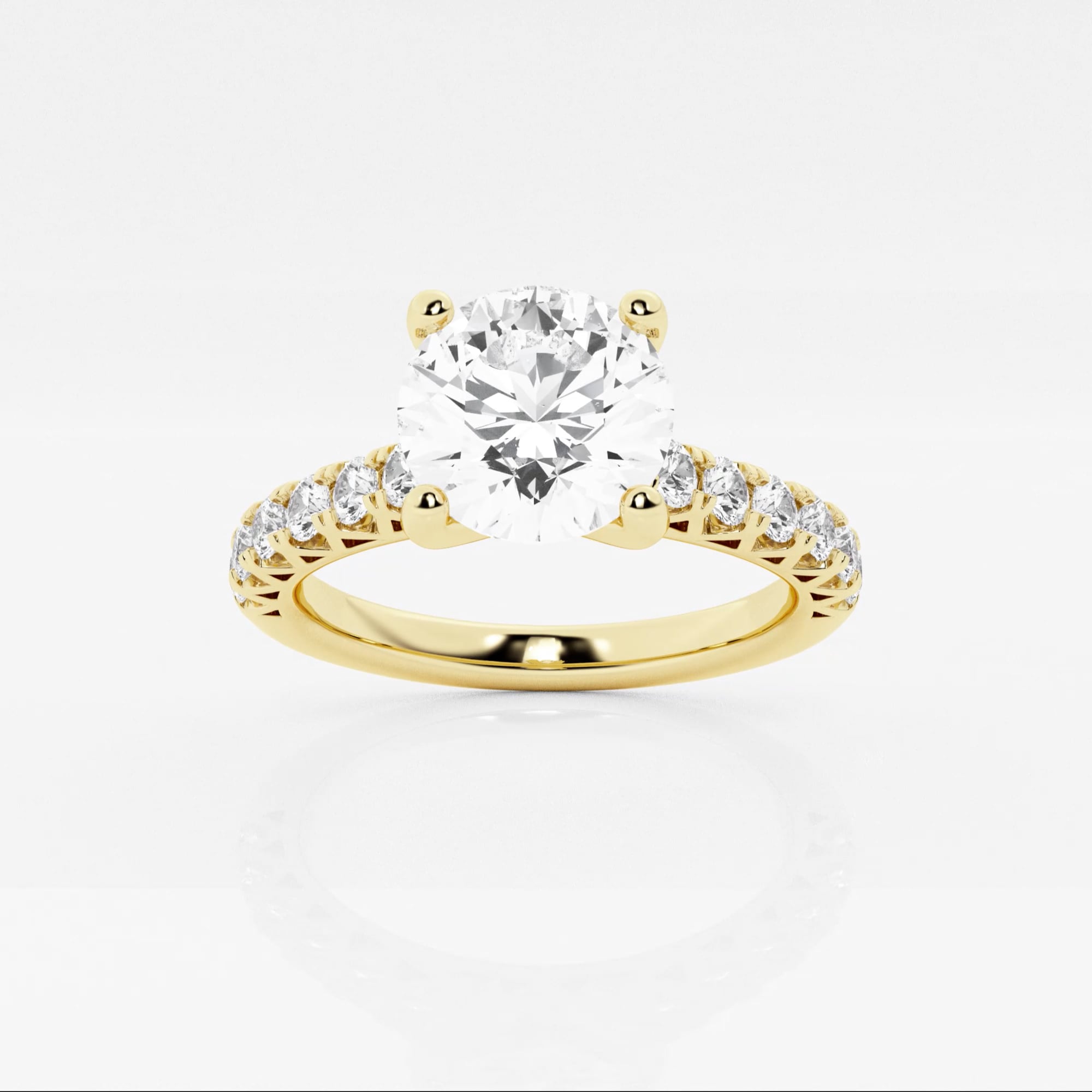 product video for 2 ctw Round Lab Grown Diamond Royal Crown Engagement Ring