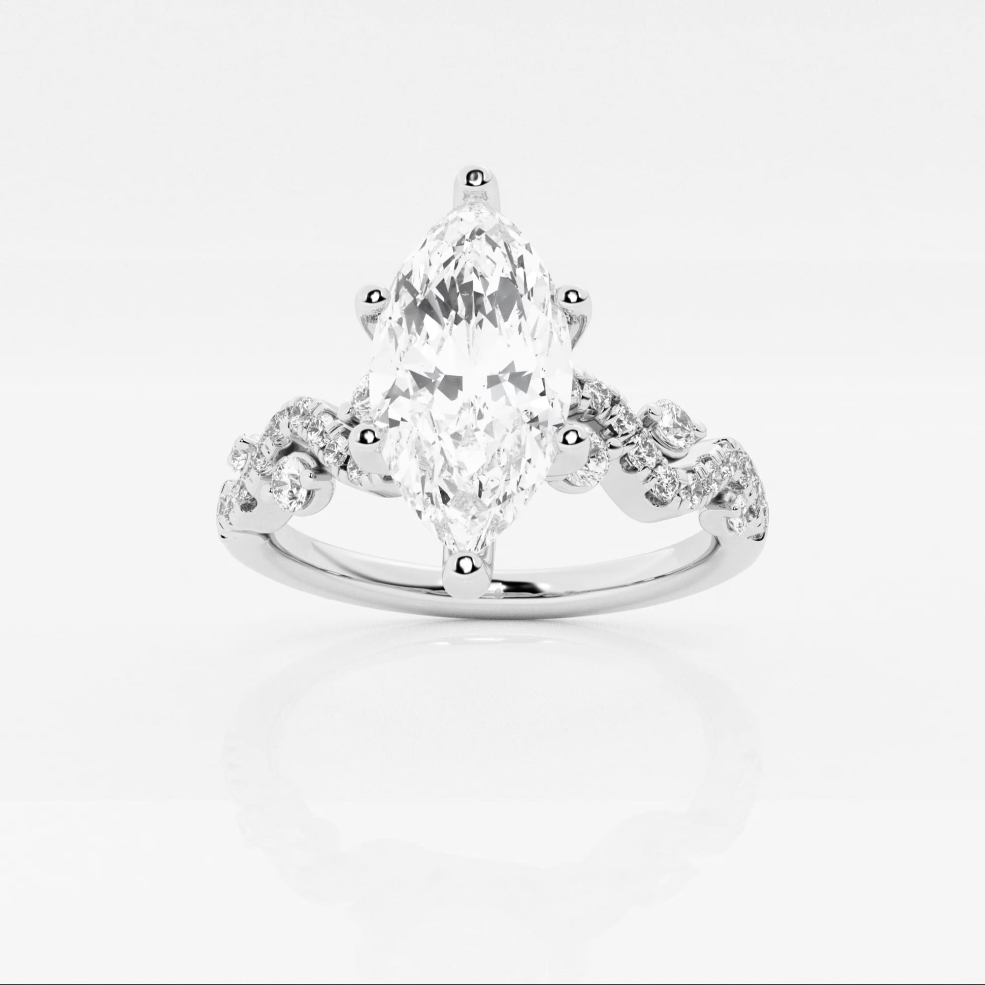 product video for 1 1/8 ctw Marquise Lab Grown Diamond Vine Engagement Ring