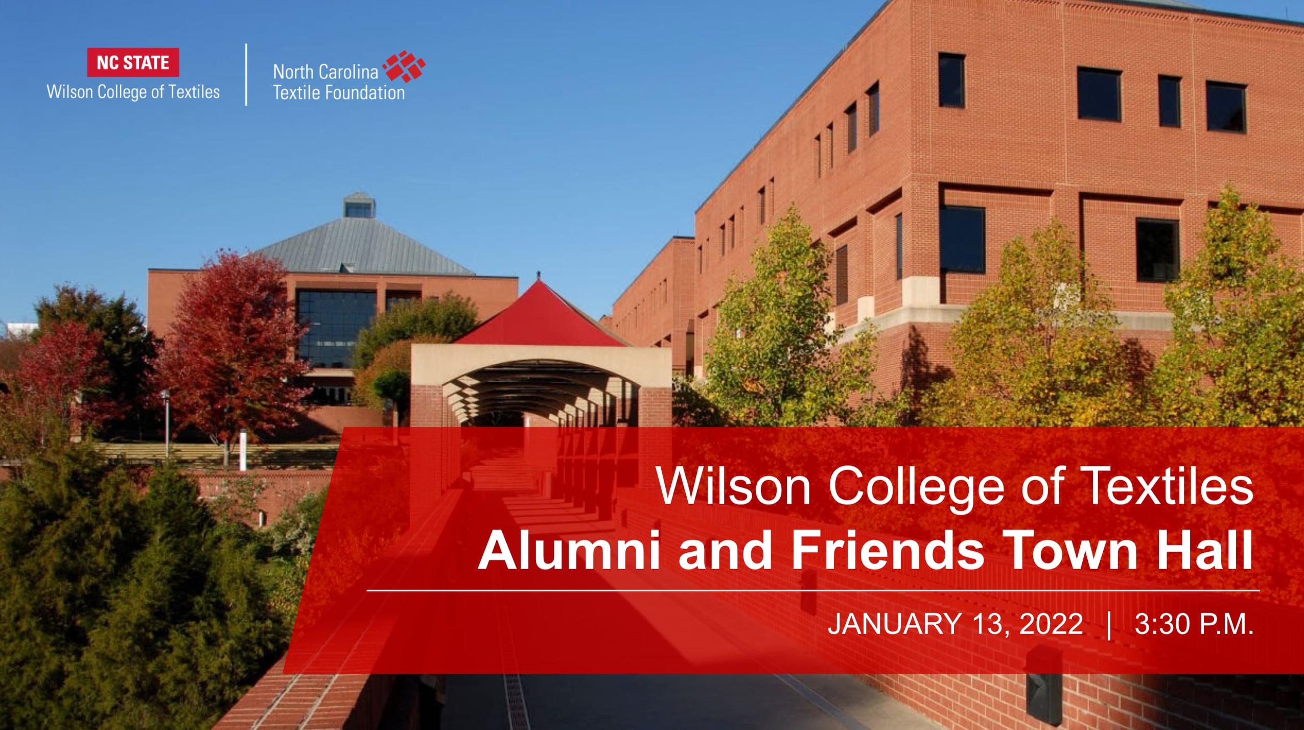 Wilson College Of Textiles Alumni And Friends Town Hall, Jan. 13, 2022 ...