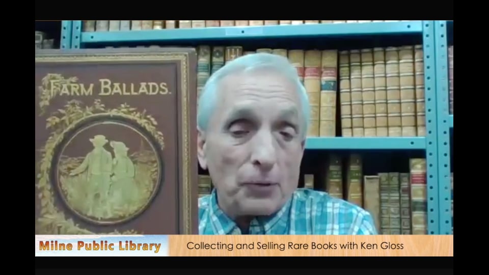 Milne Library Presents – Collecting and Selling Rare Books with Ken Gloss