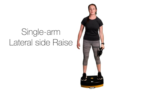 single arm lateral side raise loop