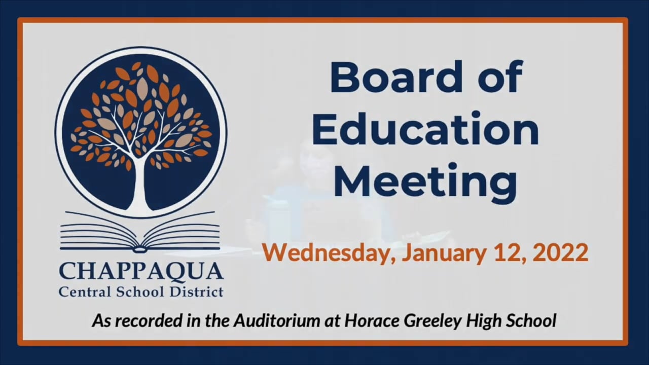 CCSD Board of Education Meeting 1/12/22