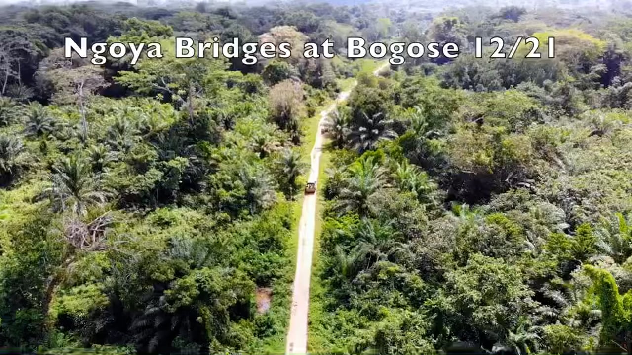 Finished Bogose Nubea Bridges Over Nguya River