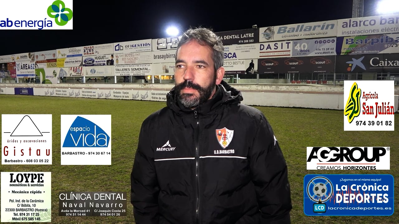 LA PREVIA / UD Barbastro - Santa Anastasia / RICHI GIL (Entrenador Barbastro) Jornada 19 / 3ª División