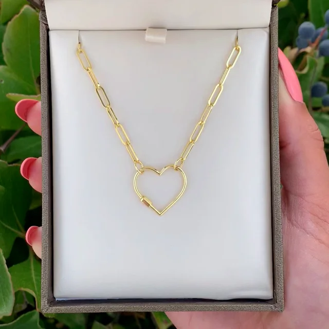 115 GOLD LOCK PENDANT NECKLACE