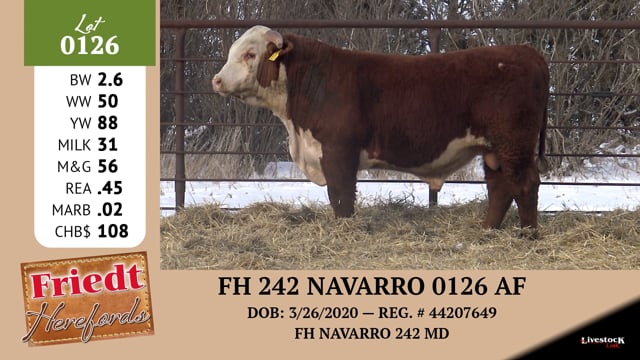 Lot #0126 - FH 242 NAVARRO 0126 AF
