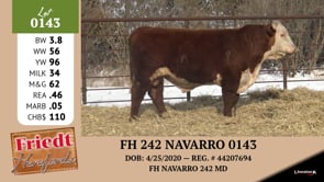 Lot #0143 - FH 242 NAVARRO 0143