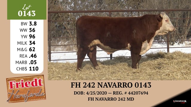 Lot #0143 - FH 242 NAVARRO 0143