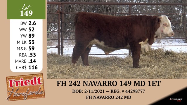 Lot #149 - FH 242 NAVARRO 149 MD 1ET