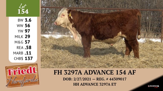 Lot #154 - FH 3297A ADVANCE 154 AF
