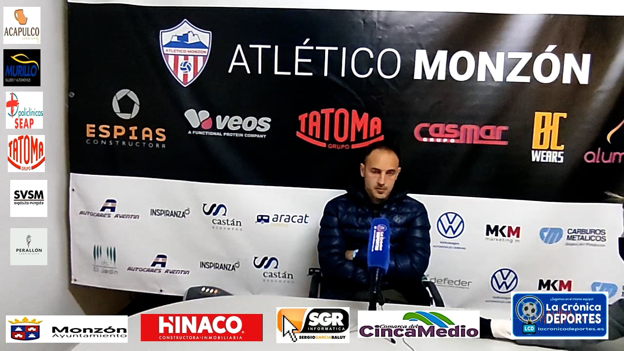 DAVID GIMENEZ (Entrenador Binefar) AT Monzón 3-0 Binefar / J 19 / 3ª División