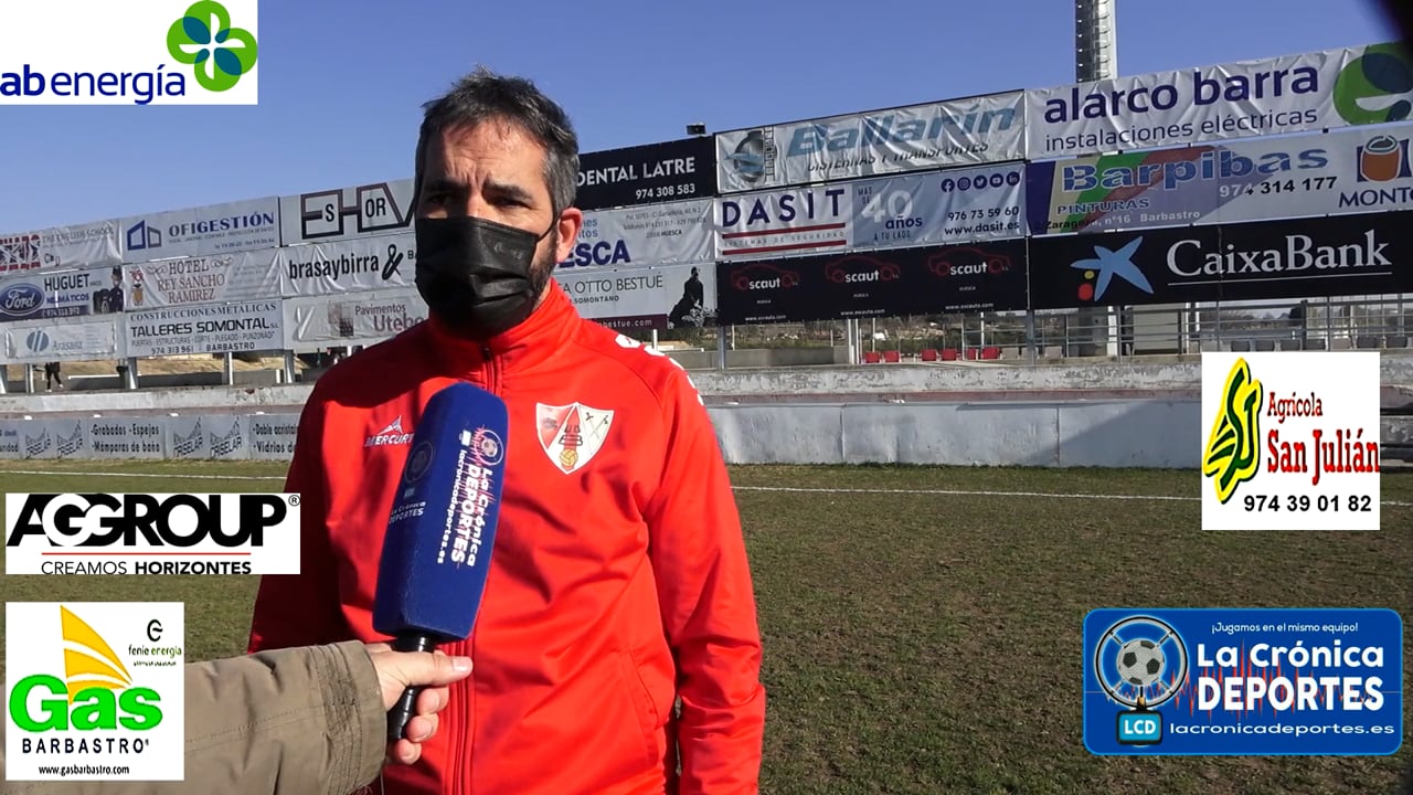 RICHI GIL (Entrenador Barbastro) UD Barbastro 0-0 Santa Anastasia / Jornada 19 / 3ª División