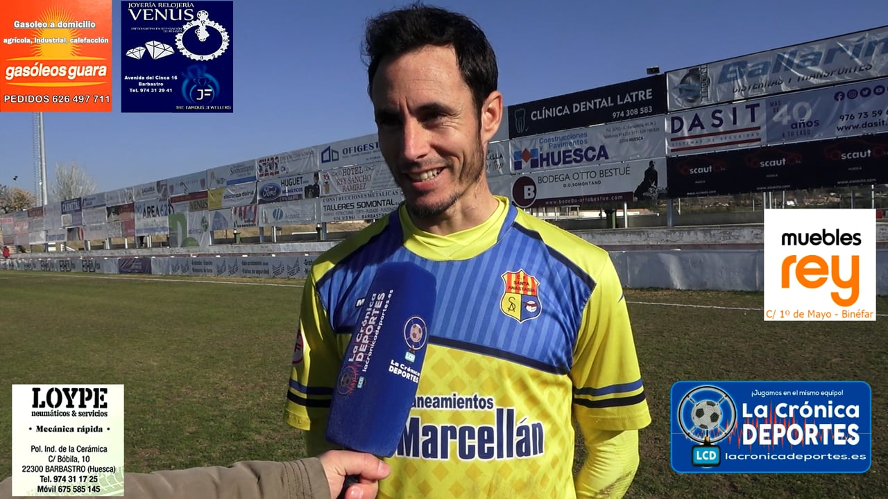 DAVID MAINZ (Jugador Santa Anastasia) UD Barbastro 0-0 Santa Anastasia / Jornada 19 / 3ª División