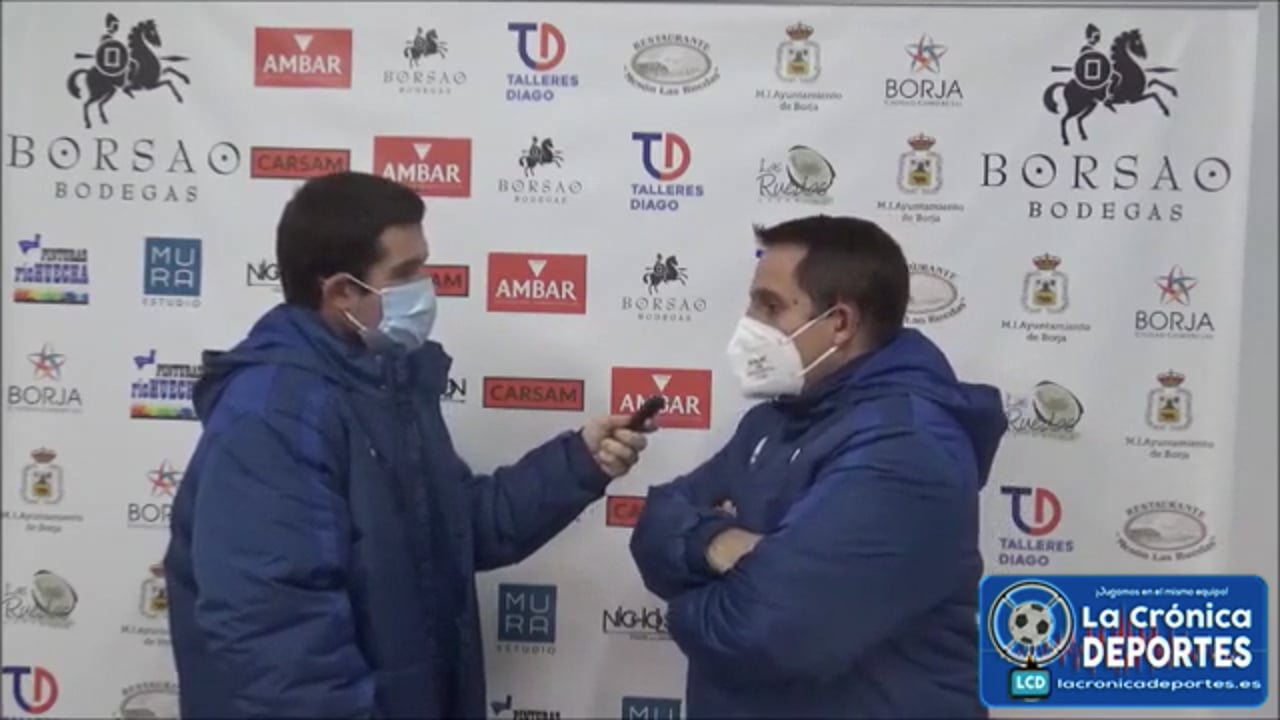 QUIQUE BENEDÍ (Entrenador Borja) SD Borja 2-1 CD Caspe / Jornada 19 / 3ª División