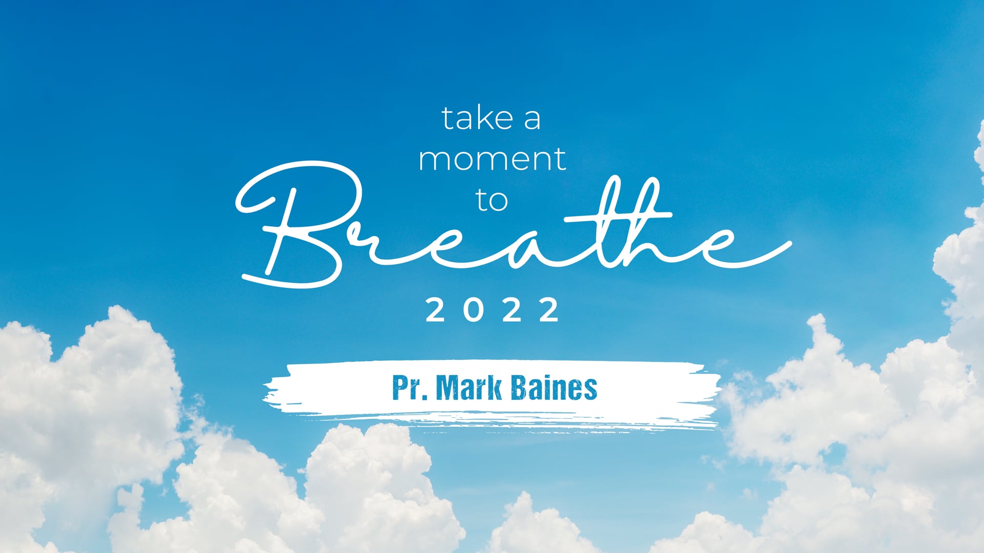 Take a Breath, Pt. 1 // "ME or WE?" (Mark Baines)