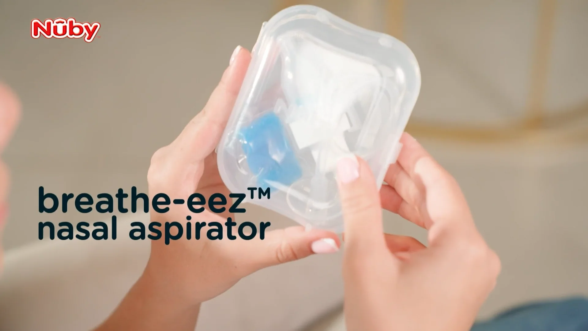 Nuby Breathe-EEZ Infant Nasal Aspirator with Hygienic Travel Case - 0+  Months