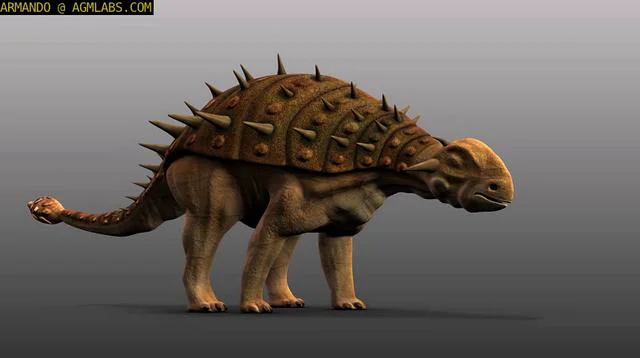 Ankylosaurus Dinosaurs - 3D Model Animated - PixelBoom