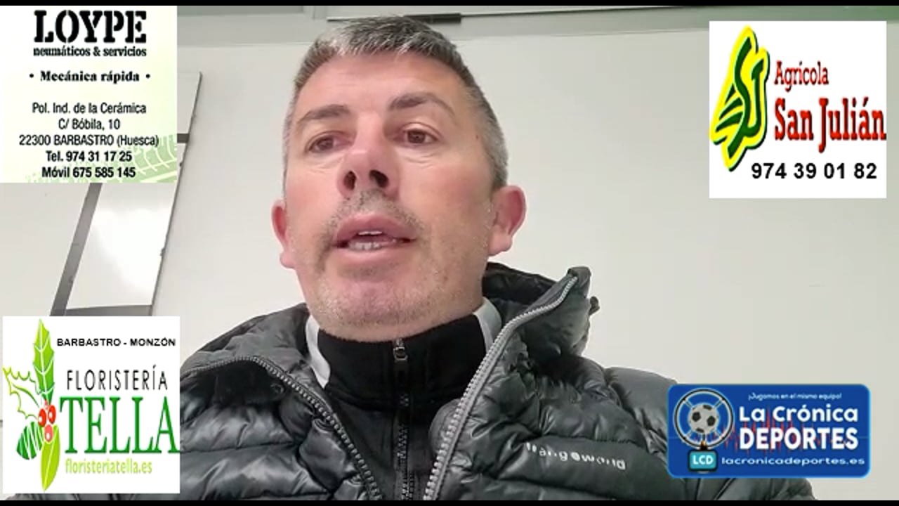 JORGE ABAD (Entrenador Cuarte) CF Utebo 3-1 CD Cuarte / Jornada 19 / 3ª División