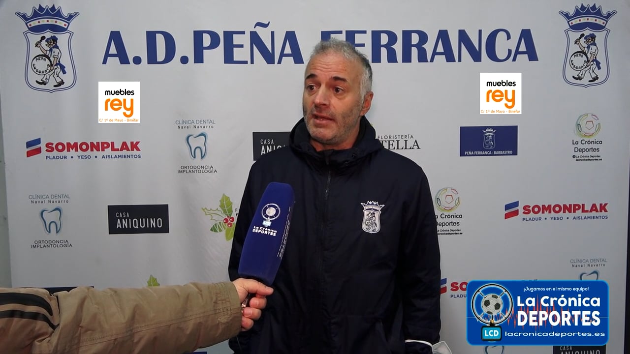 ALBERT MARTÍNEZ (Entrenador Ferranca) P. Ferranca Tella 0-3 AT Escalerillas / Jornada 16 / Preferente - Gr 1