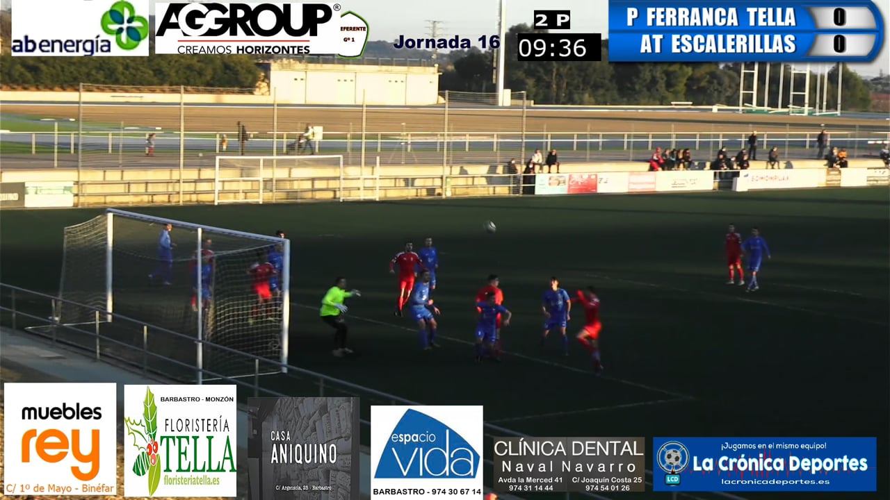 (RESUMEN y GOLES) P. Ferranca Tella 0-3 AT Escalerillas / Jornada 16 / Preferente - Gr 1