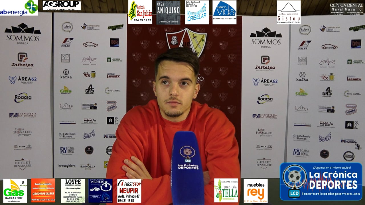 GUSTAVO ABIZANDA (Otra incorporación más para el ataque de la UD Barbastro)  Extremo procedente del Huesca B " 2ª rfef " viene cedido hasta final de temporada