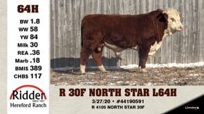 Lot #64H - R 30F NORTH STAR L64H