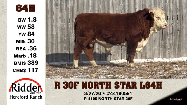 Lot #64H - R 30F NORTH STAR L64H