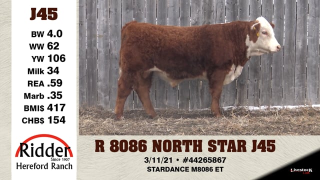 Lot #J45 - R 8086 NORTH STAR J45