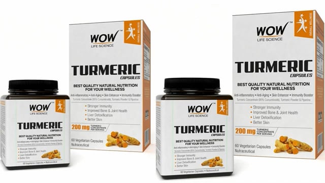 WOW life science Turmeric Capsules benefits side effects uses price dosage and review in hindi